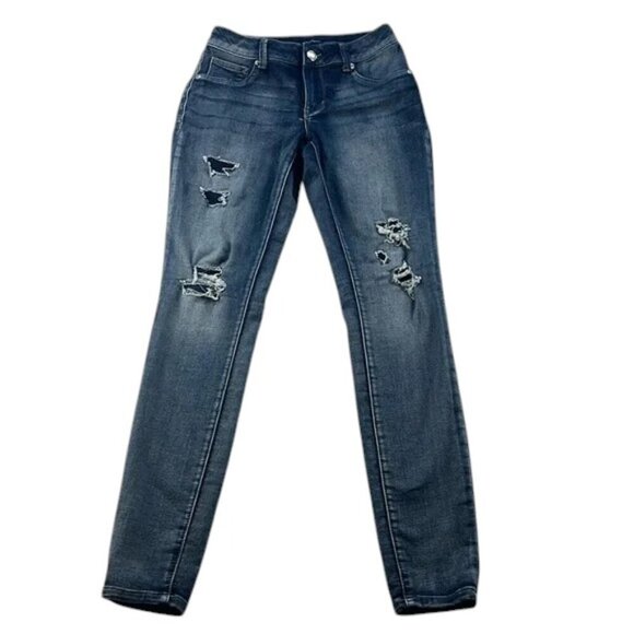 Maurices Distressed Jeggings Women’s Size S Stretch Denim - Picture 1 of 9